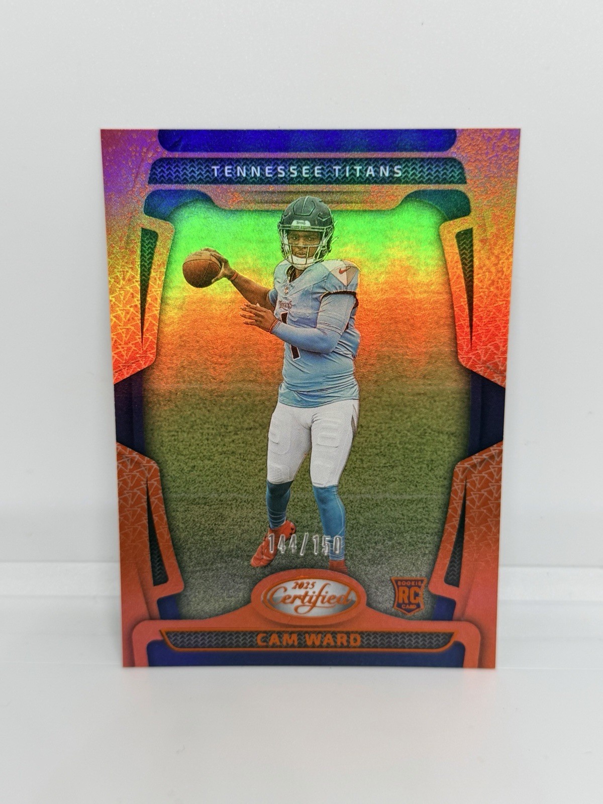 2025 Certified CAM WARD Rookie Mirror Orange /150 Tennessee Titans RC #200