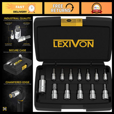 13-piece Metric Hex Bit Socket Set Premium S2 Alloy Steel 2mm-14mm Storage Ca