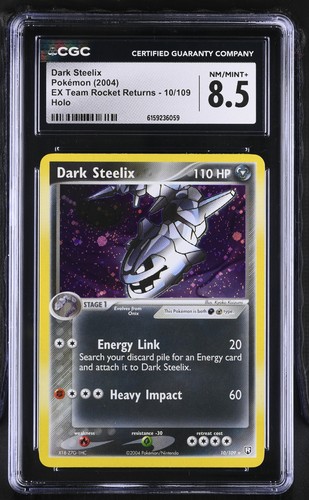 Dark Steelix graded CGC 8.5 for sale on eBay