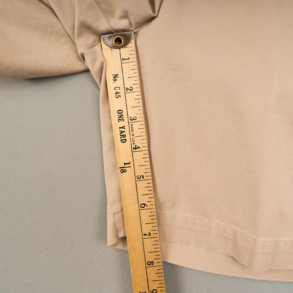 Talbots Shorts Womens 6 Khaki Cotton Stretch Flat Front 7" Walking Chino - Image 4 of 4