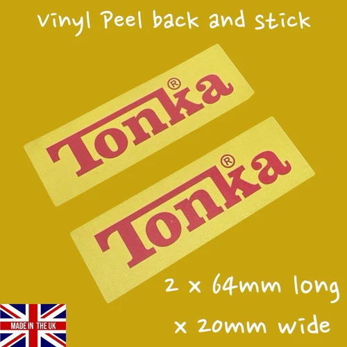 Tonka Truck Vinyl Sticker Vintage 1960's 1950’s Diecast Decal Classic Car dumper