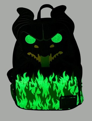 Loungefly Pop! Disney Maleficent Dragon Mini Backpack - Glow  display picture 2
