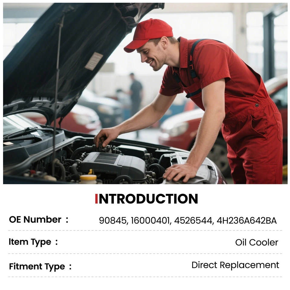 Oil Cooler Engine For Land Rover LR3 Range Rover Sport 03-09 Naturally Aspirated Foto 3 de 4