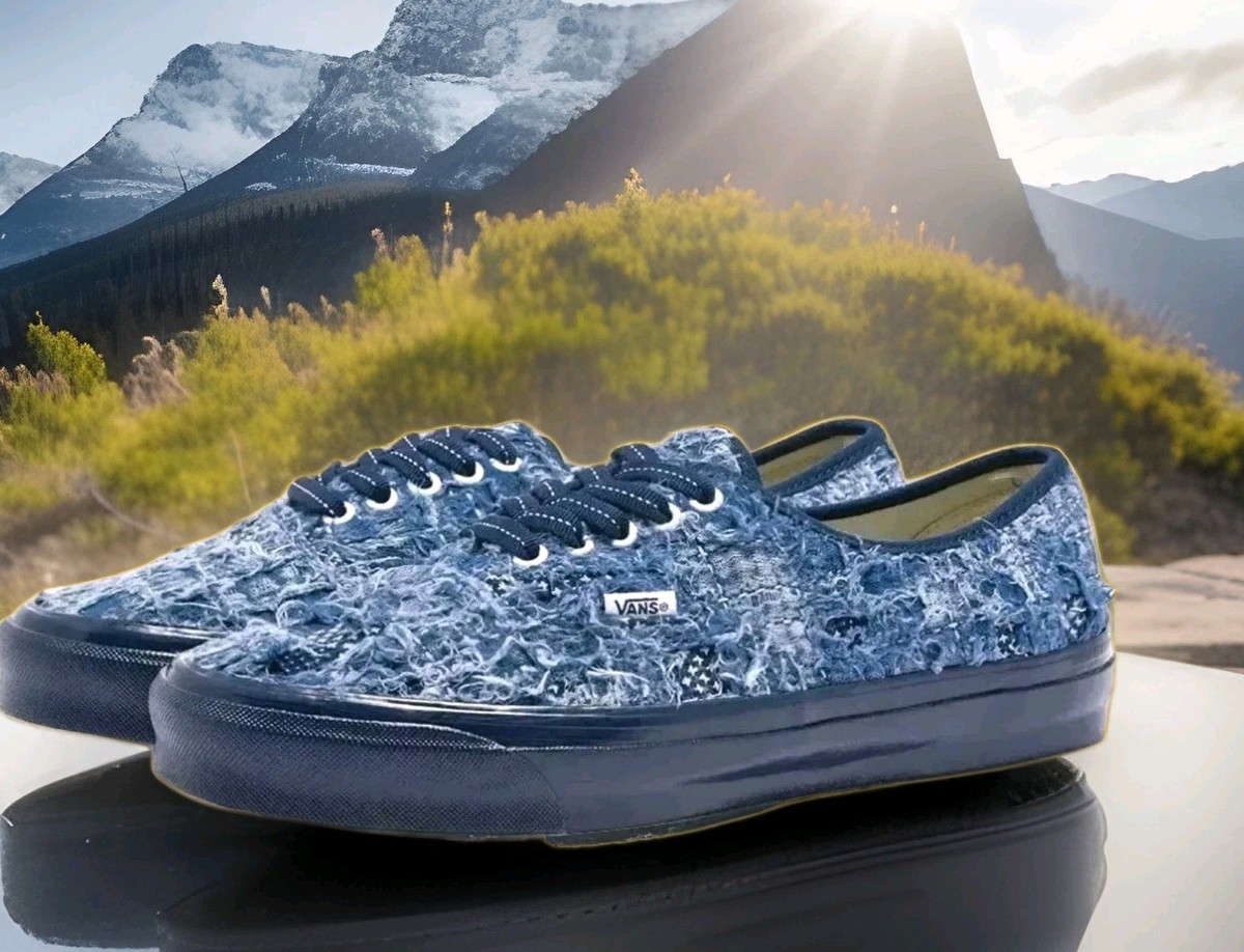 VANS x FDMTL OG authentic LX Distressed Indigo NEW men's size 12