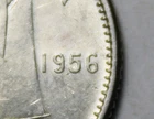 Canada 1956 Dot Variety Silver 10 Cents (C623)