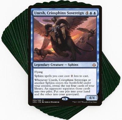 Custom Commander Deck*** Unesh, Criosphinx Sovereign - Sphinx