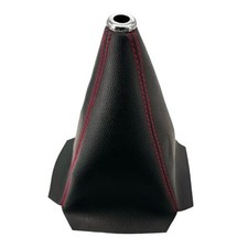 Car Shift Knob Dust Cover, Leather Manual/Automatic Gear Shift Cover, red line