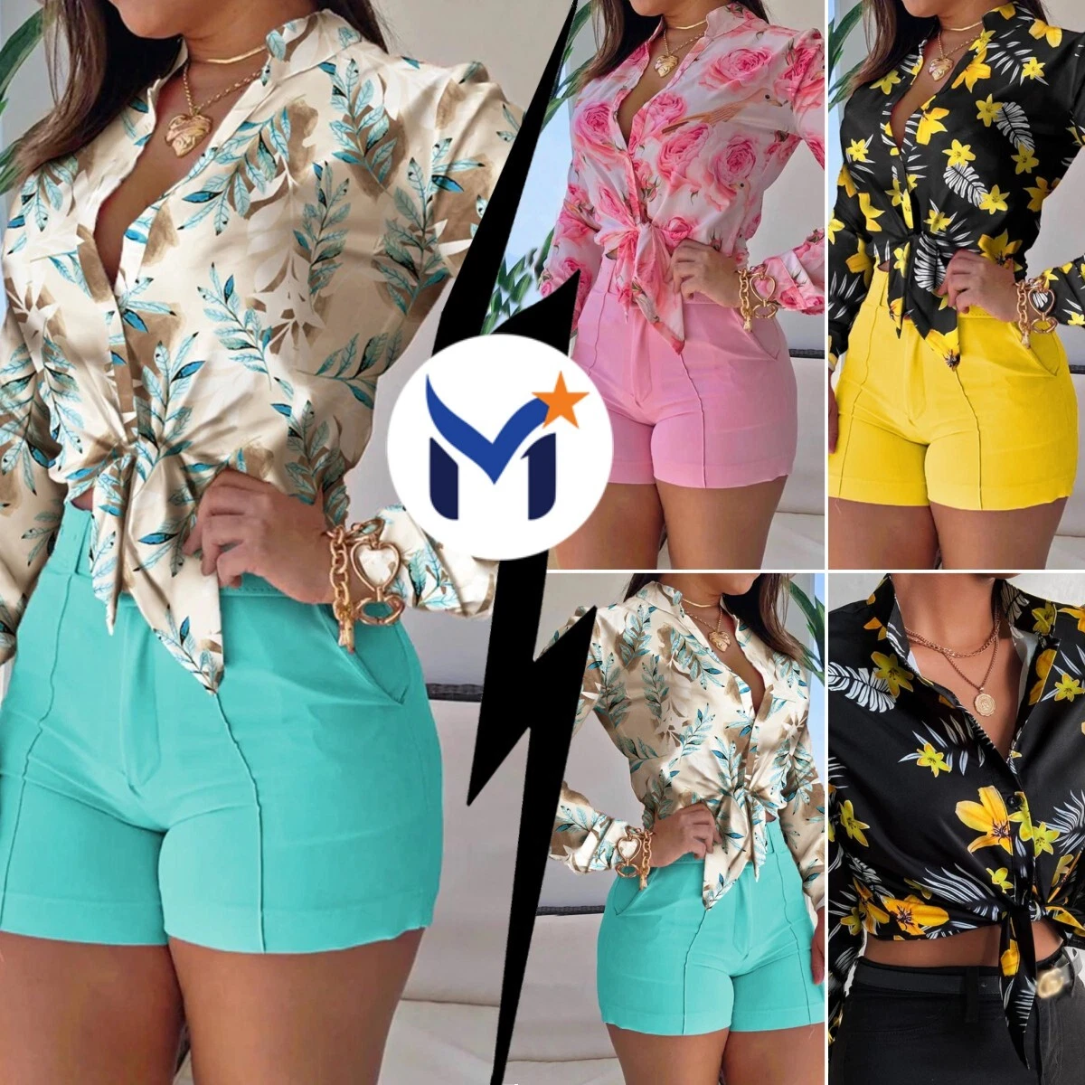 Blusas para short sales