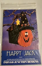 HAPPY JACK PATTERN 1993 Indygo Junction Designs Wood Craft #W107 Halloween JOL