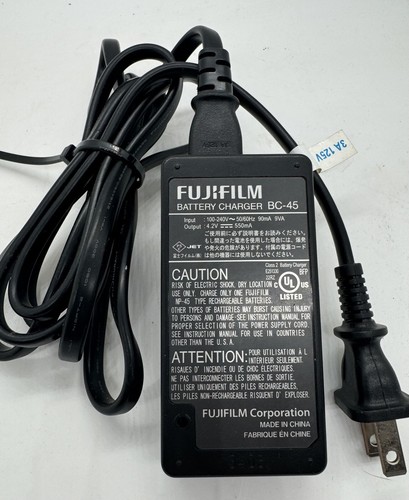 Cargador de batería FUJIFILM OEM modelo BC-45 - GENUINO, fuente de alimentación confiable - Imagen 3 de 3