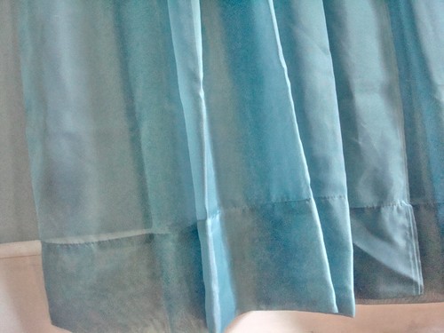 Sheer Light Filtering Chiffon Curtains Window Drapes Two Panels TEAL 60 X 84ea - Picture 4 of 5