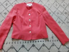 Jones New York  petite New Women Sz 10 peach Color Suit Separate Jacket 4 button