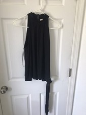 Michael Kors Women's Dress Black Size M/M Sheath Tie Waist
