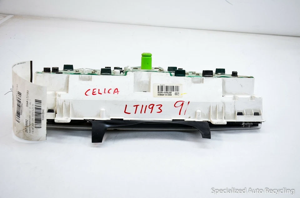 TOYOTA CELICA 1990-1993 INSTRUMENTO VELOCÍMETRO CONJUNTO MEDIDOR OEM Foto 3 de 4