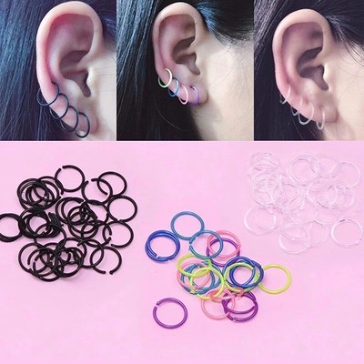 Hypoallergenic DIY Earrings Sticks Studs Pins Bars Ear Piercing Retainer