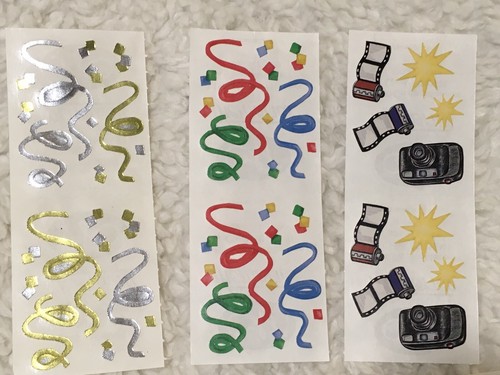 Creative Memories Balloon Stickers and More! Set Of 10 Mixed Embellishments - Picture 4 of 7