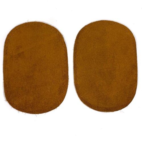 Dritz Suede Cowhide Leather Elbow Patches 4.75" x 6.5" Cognac - New Without Tags