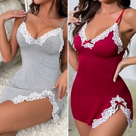 Women's Sexy-Lingerie Babydoll Sleepwear Underwear Lace Dress G-string Nightwear