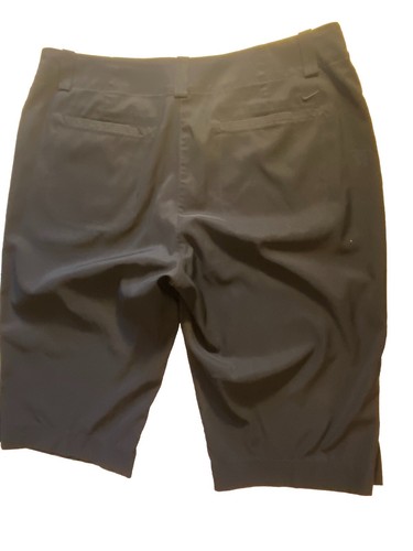Black Ladies Teen Nike gold Dry Fit Long Bermuda Modest Size 14 Summer Short - Picture 2 of 9