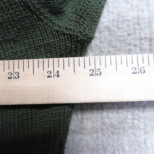 John Ownbey Sweater 2XL Green Mock Neck 100% Wool NEW - Picture 6 of 8