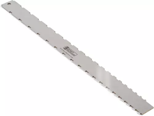 Precision Notched Straightedge, for Short Scale Basses and Baritone Guitars