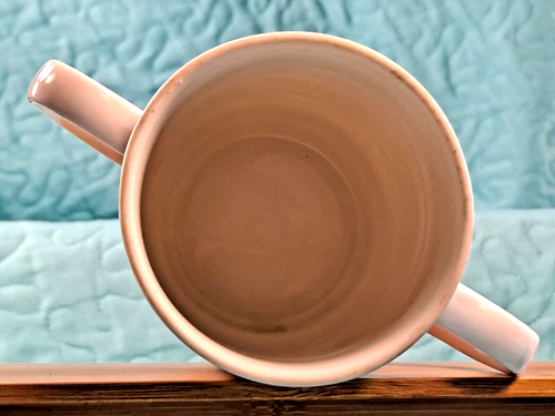 Childs Mug Vintage Double Handled Cowboy Mug Childs Porcelain Cup 4" Tall - Picture 12 of 12