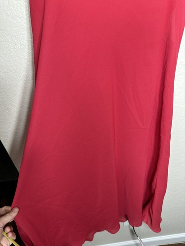 Camisón vintage para mujer vestido sin mangas privado lujos rojo bordado rosa floral - Imagen 3 de 13