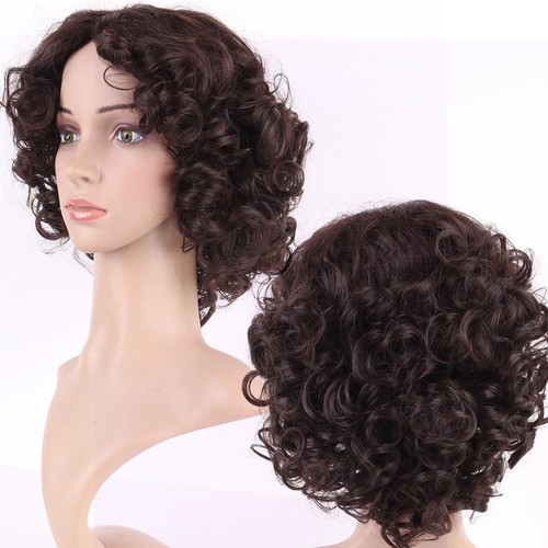 Ladies Blonde Auburn Wavy Curly Straight Medium Length Bob Synthetic Full Wig - Picture 31 of 60