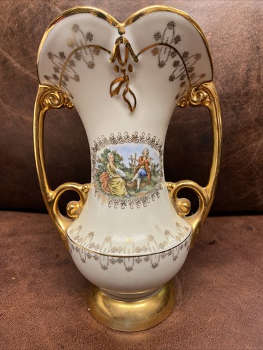 Vintage Abingdon pottery vase victorian 9 inches high - Picture 6 of 11