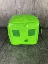 Minecraft Slime Green Plush with Glossy Finish 5" square NEW w/TAGS