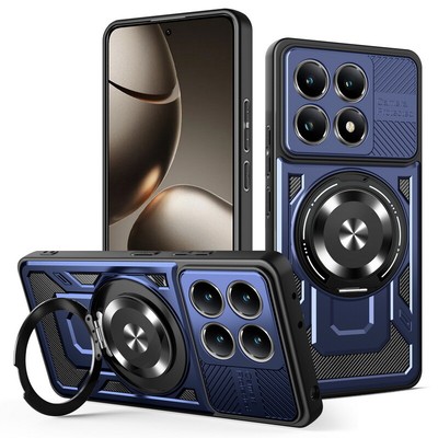 Handy Hülle für Xiaomi 14T Redmi Note 14 13 Pro Magnetic Ständer Stoßfeste Case