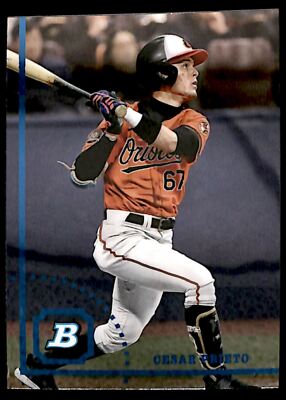 2022 Bowman Heritage Chrome Prospects #BHPC-108 Cesar Prieto Baltimore Orioles
