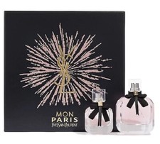 YSL Yves Saint Laurent MON PARIS Eau de Parfum Spray 3.0 oz.  1.0 oz. NIB Set