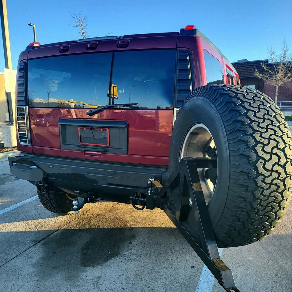 Spare Tire Carrier For Hummer H2 03-09 Hitch Tire Carrier Heavy Duty Solid&Tough Foto 2 de 4