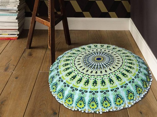 Mandala Large Pouf Pillow Case Meditation Floor Cushion Cover Bohemian Ottoman - Picture 37 of 112