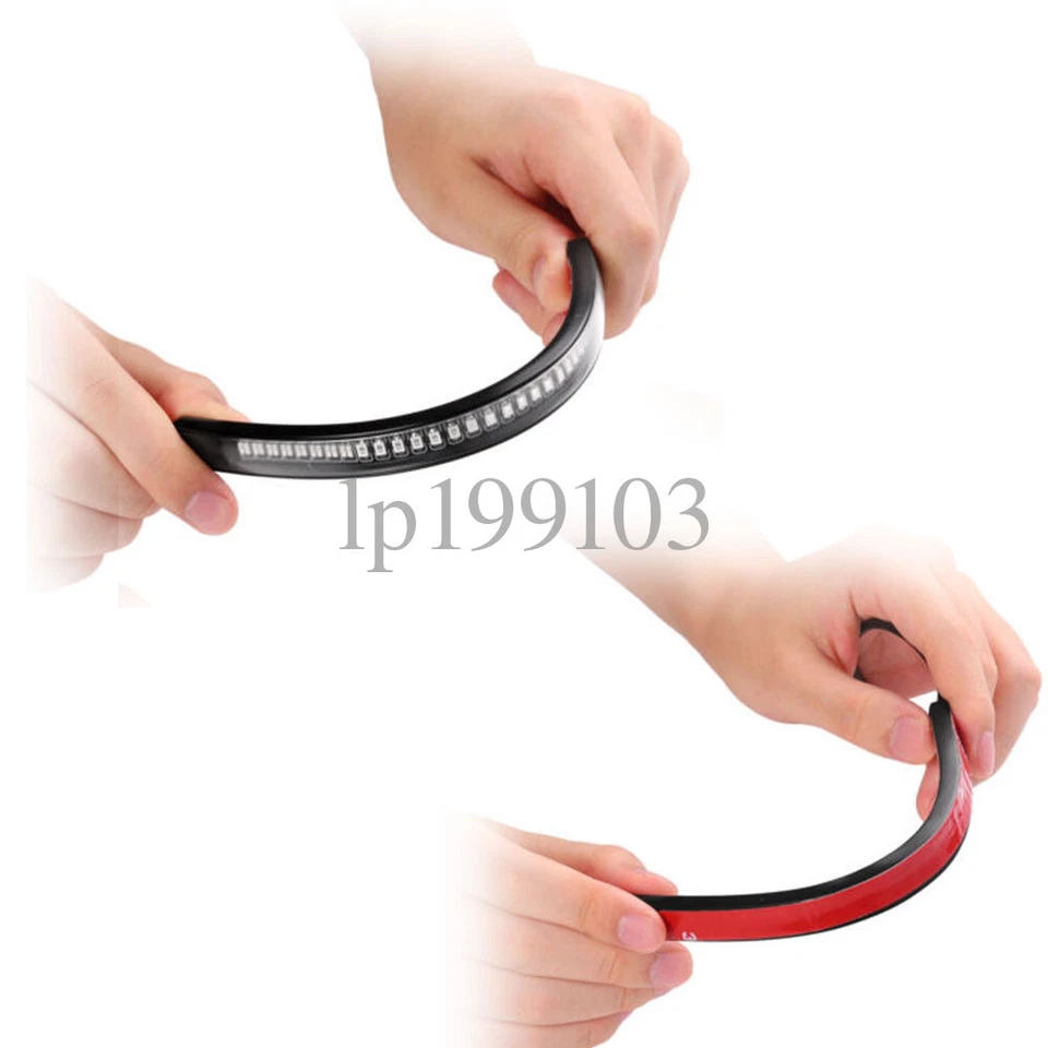 Tiras de luces de freno traseras 4 piezas LED para Honda CBR600 F2 F3 F4I 600RR 900R 1000RR Foto 4 de 4