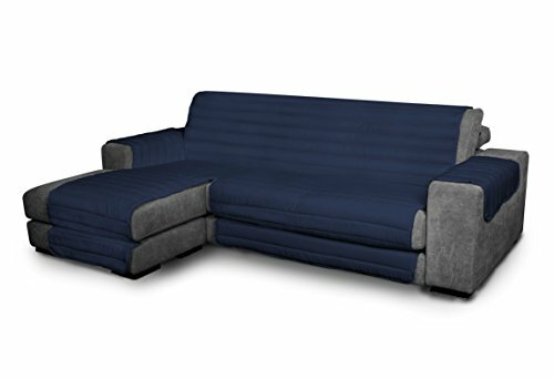 Elegant Copridivano con penisola, Blu Scuro, 290 cm (h2C)