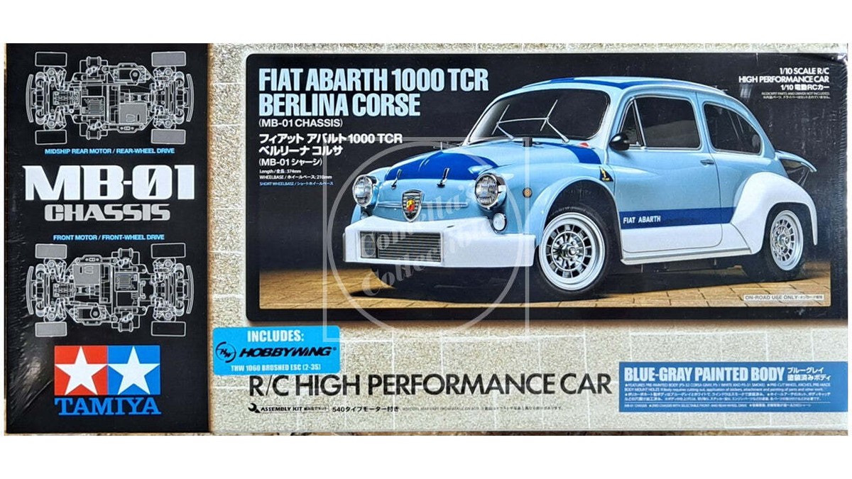 ホビーラジコン TAMIYA FIAT ABARTH 1000TC R 1/10 Use Built Painted Tamiya R/C 1/10 FIAT Abarth 1000 TCR