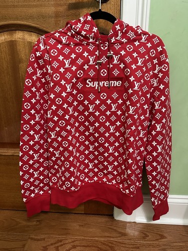 louis vuitton red sweatshirt
