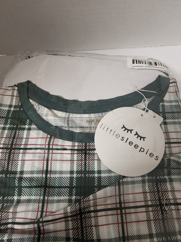 (NWT!) Littlesleepies Men's Plaid Pajama Top Size S NEW Never Worn - Picture 8 of 8