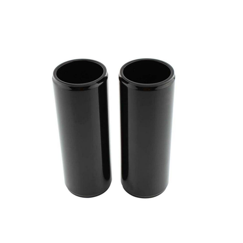 2X Black CNC Motorbike Cut Front Fork Boot Slider Cover For Harley x48 2016-2022 - Foto 3 di 11