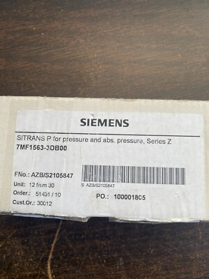Siemens Sitrans P Serie Z 3MF1563-3DB00 0...160 bar Messumformer -unused/OVP-
