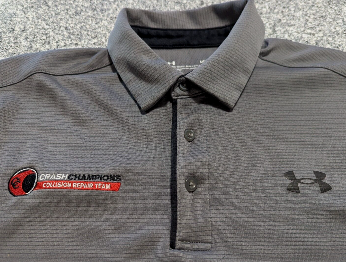 Men's Under Armour ~ CRASH CHAMPIONS COLLISON REPAIR TEAM ~ Polo