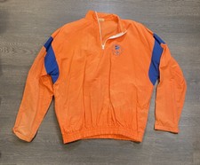 Vintage 90s Zero Gravity Windbreaker Jacket Size L Neon Orange Made in USA