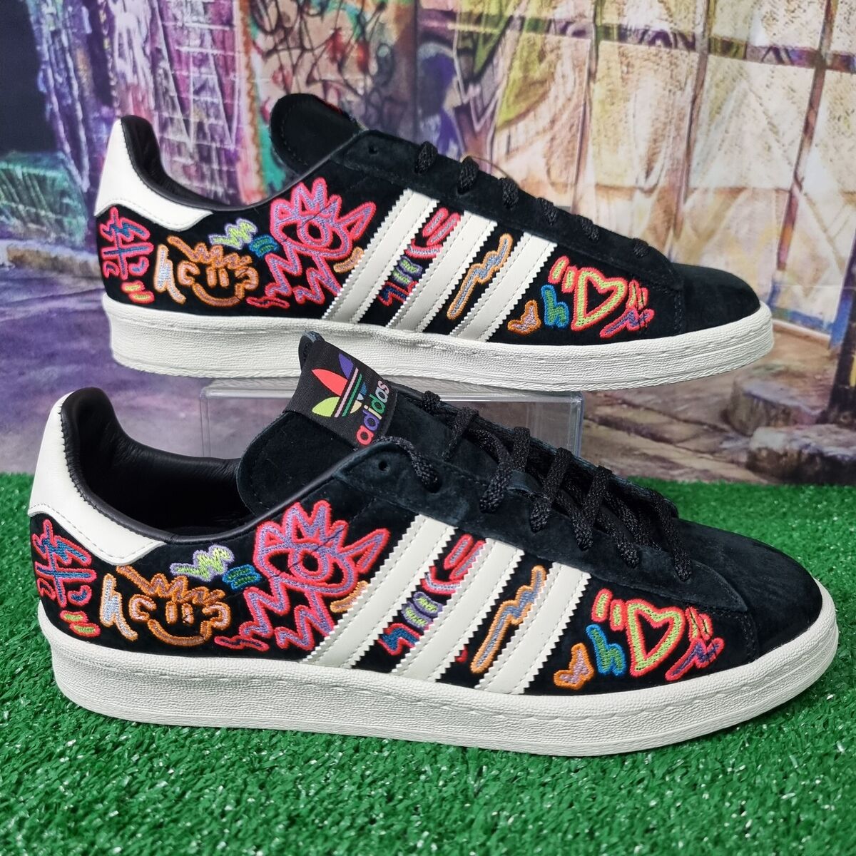 Adidas Campus 80s X Andrew Small Pride 2022 Size Men's 9 Adidas Campus 80s X Andrew Small Pride 2022 Size Men's 9