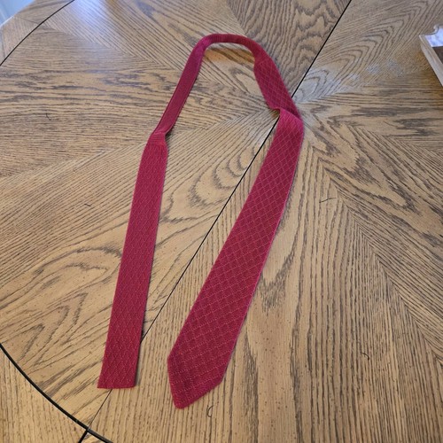 Vintage Strick verzierte Krawatte rot Robert Talbot - Bild 8 von 11