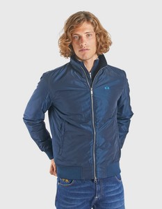 LA MARTINA Jacket Outdoor Bomber OMO003 Basic Polo Player Logo Blue ...