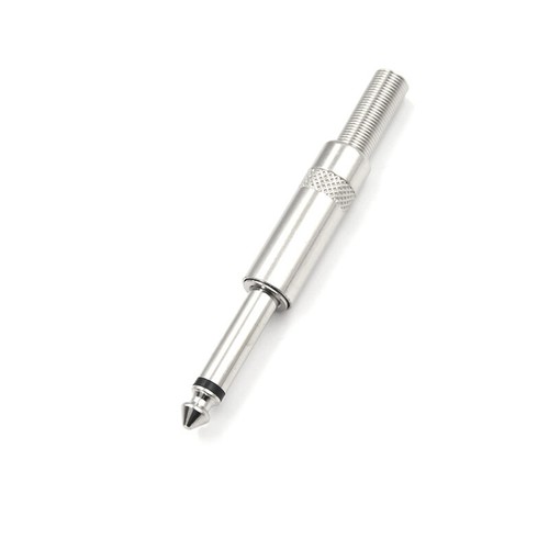 2pcs 6.35mm Male Plug 6.5mm Connector Mono Audio Plug Jack Microphone Plug^I4 - Photo 6/8