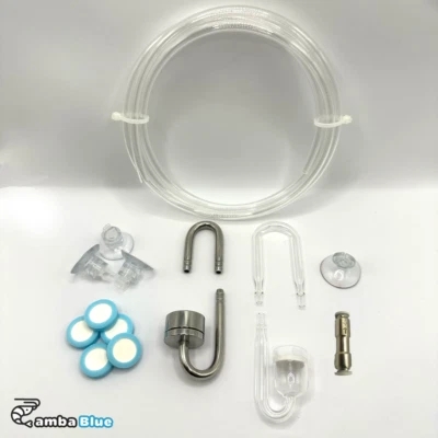 CO2 Diffusor Edelstahl Glas Zerstäuber Schlauch Rückschlagventil Druckminderer