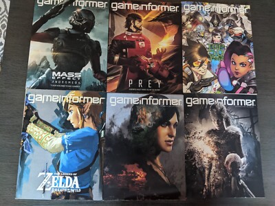 2016-2017 Game Informer 6 Issues #284-289